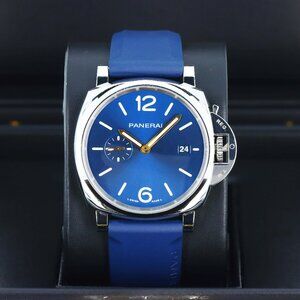 Panerai Luminor Due 42mm Automatic PAM01124, Blue Sunbrushed Dial,Blue Strap